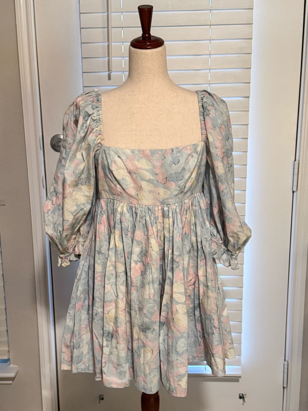 Selkie Pale Blue and Pale Pink Midi Dress from The Archives!